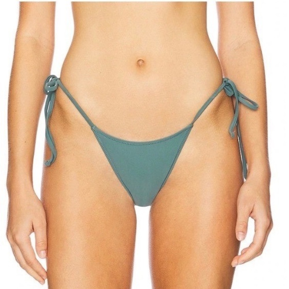 Cotton On Body Fixed Tie Side Brazilian‎ Bikini Bottom Khaki Green Size XL NWT